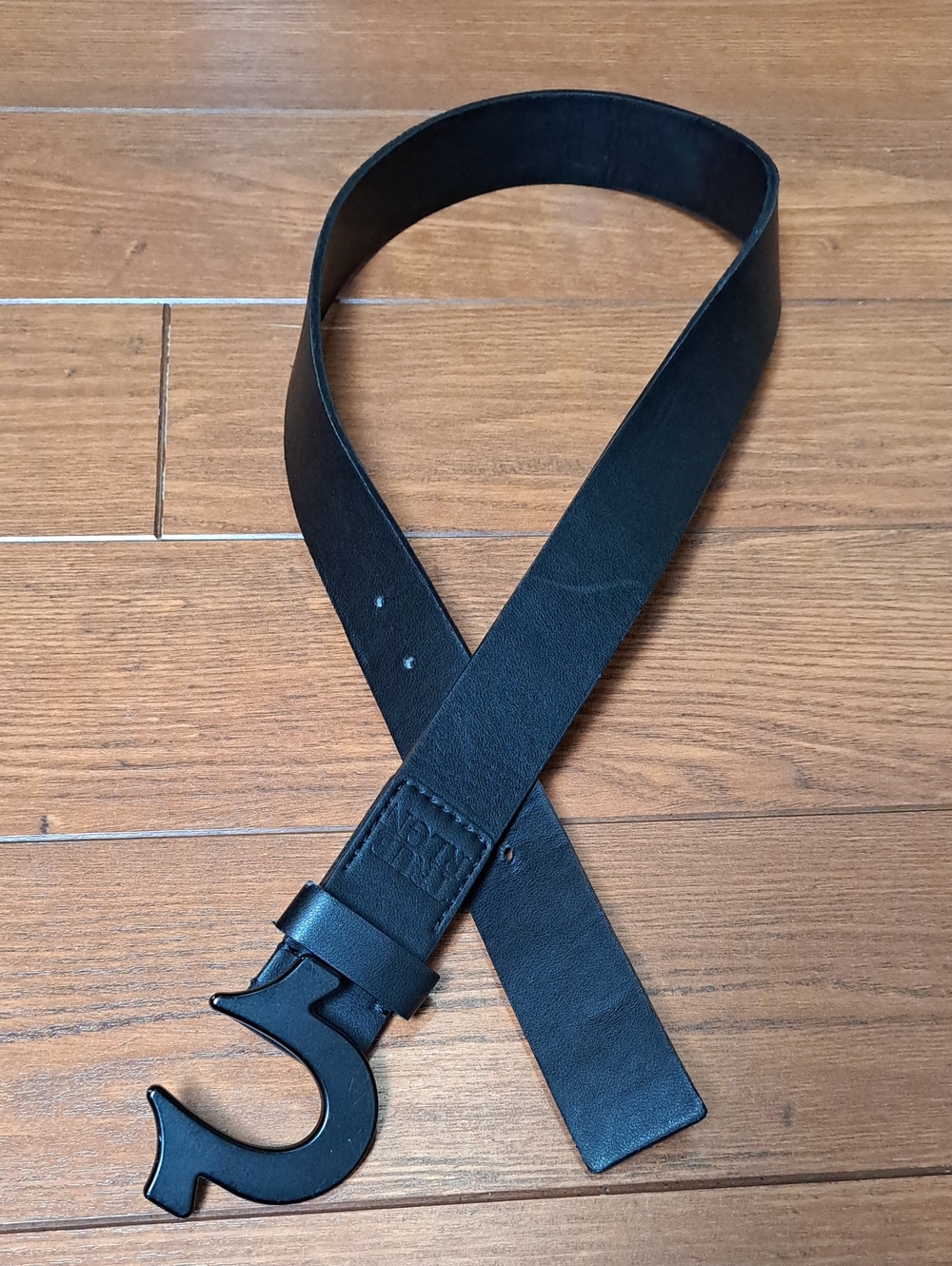 True Religion Sage Horseshoe Buckle Belt Black Size 34 Y2K